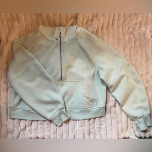 Lululemon Scuba Oversized Half Zip Hoodie M/L Mint